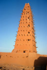 Mosque, made of clay in 1515, restored 1814, Agadez, Niger, western Africa